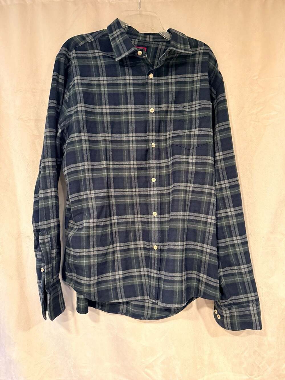 UNTUCKit Men's Slim Fit Plaid Flannel Shirt Size XL